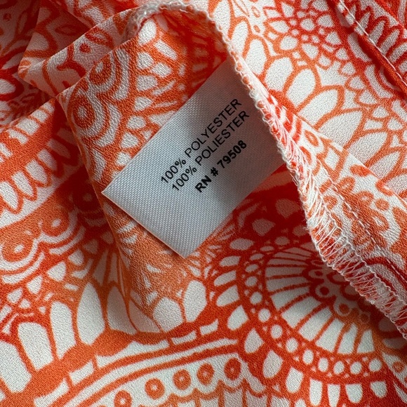 Cynthia Rowley Pink Sleeveless Tank Top with Intricate Patterns - Picture 4 of 5